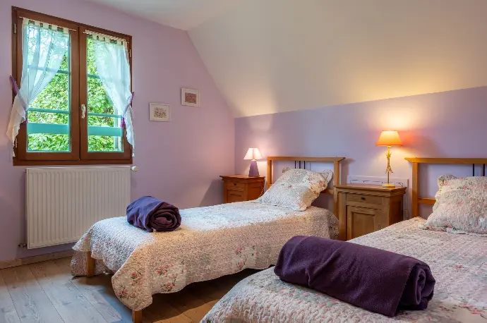 Gîte_Sarlat_Tapis_Vert_Chambre_Deux_lits